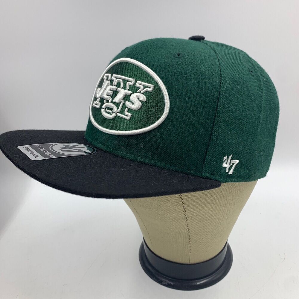 47 Captain NY New York Jets NFL‎ Hat Trucker Skater Dad Adjustable Green Black